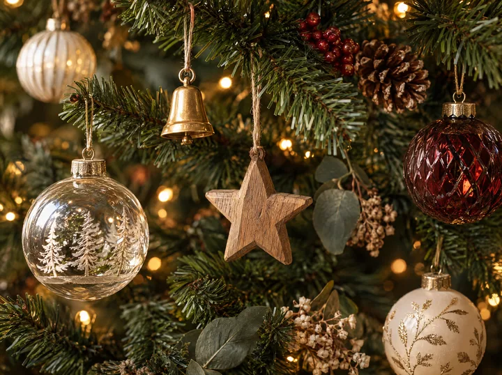 Décorations de sapin au crochet